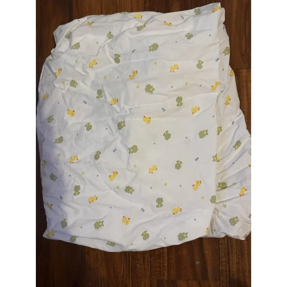 Carter’s Just One You Dragonflies Frogs Ducks RARE PATTERN‎ Fitted Crib Sheet